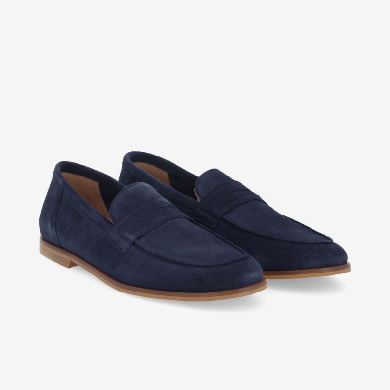 SMART MOC M - SUEDE LEATHER - BLEU MARINE
